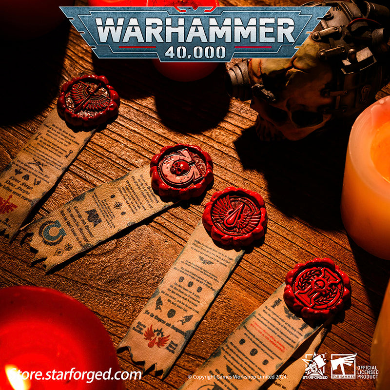 Warhammer 40K Brooch Peripheral Products Purity Seals 4 Piece Starforged Set 2